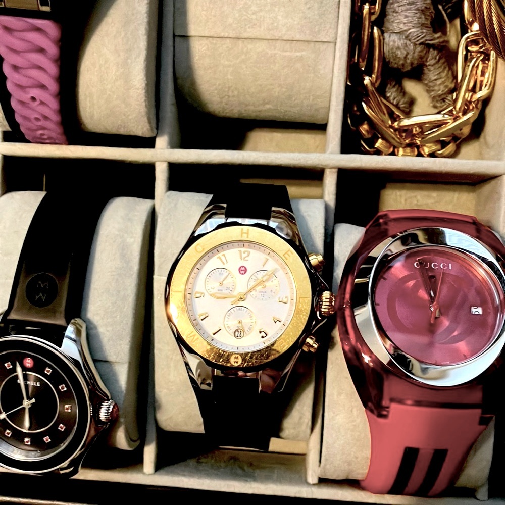 Black Michele Watch LNWOT